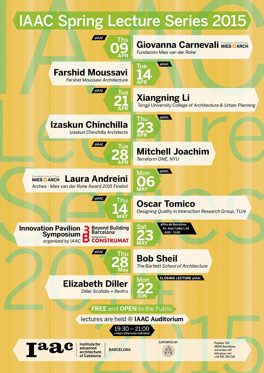 IAAC Spring Lecture Series