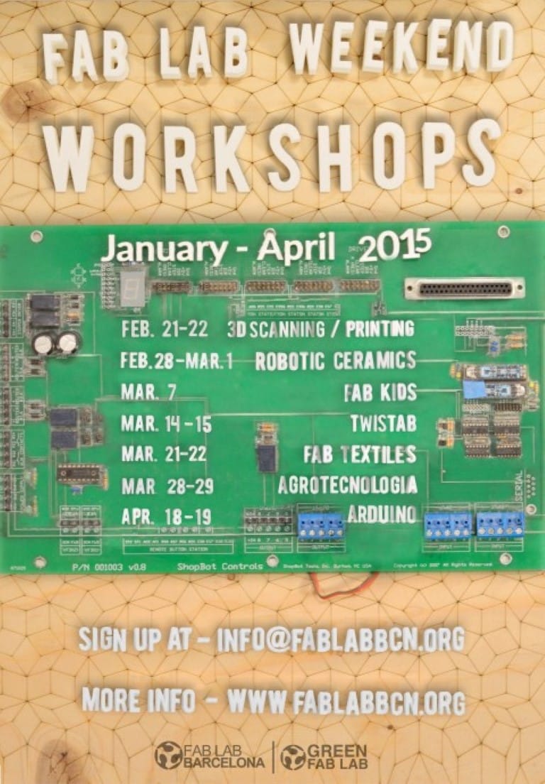 Fab Lab Weekend Workshops Barcelona