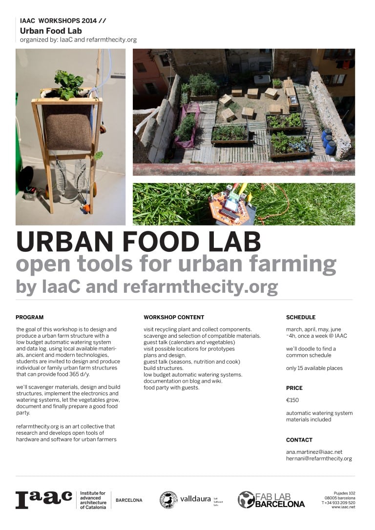 Urban food lab open tools for open farming