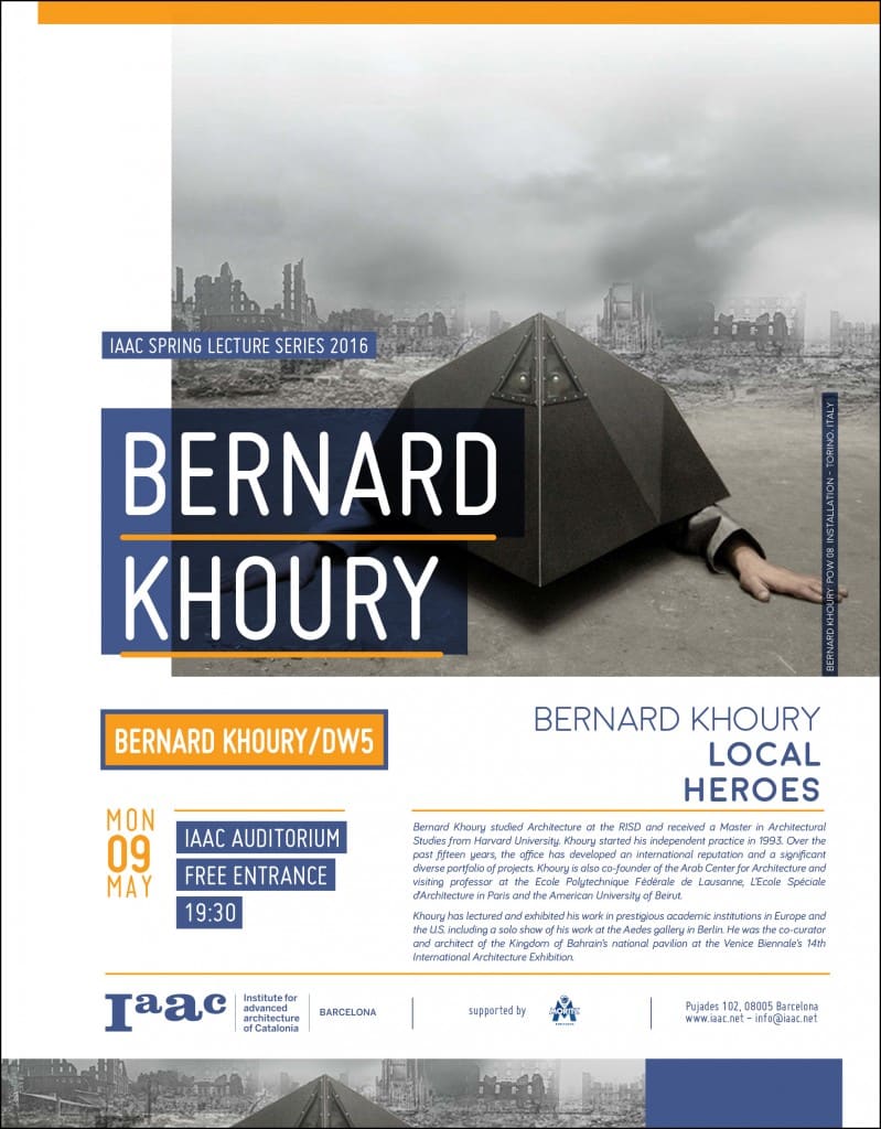 Bernard-Khoury iaac lectures