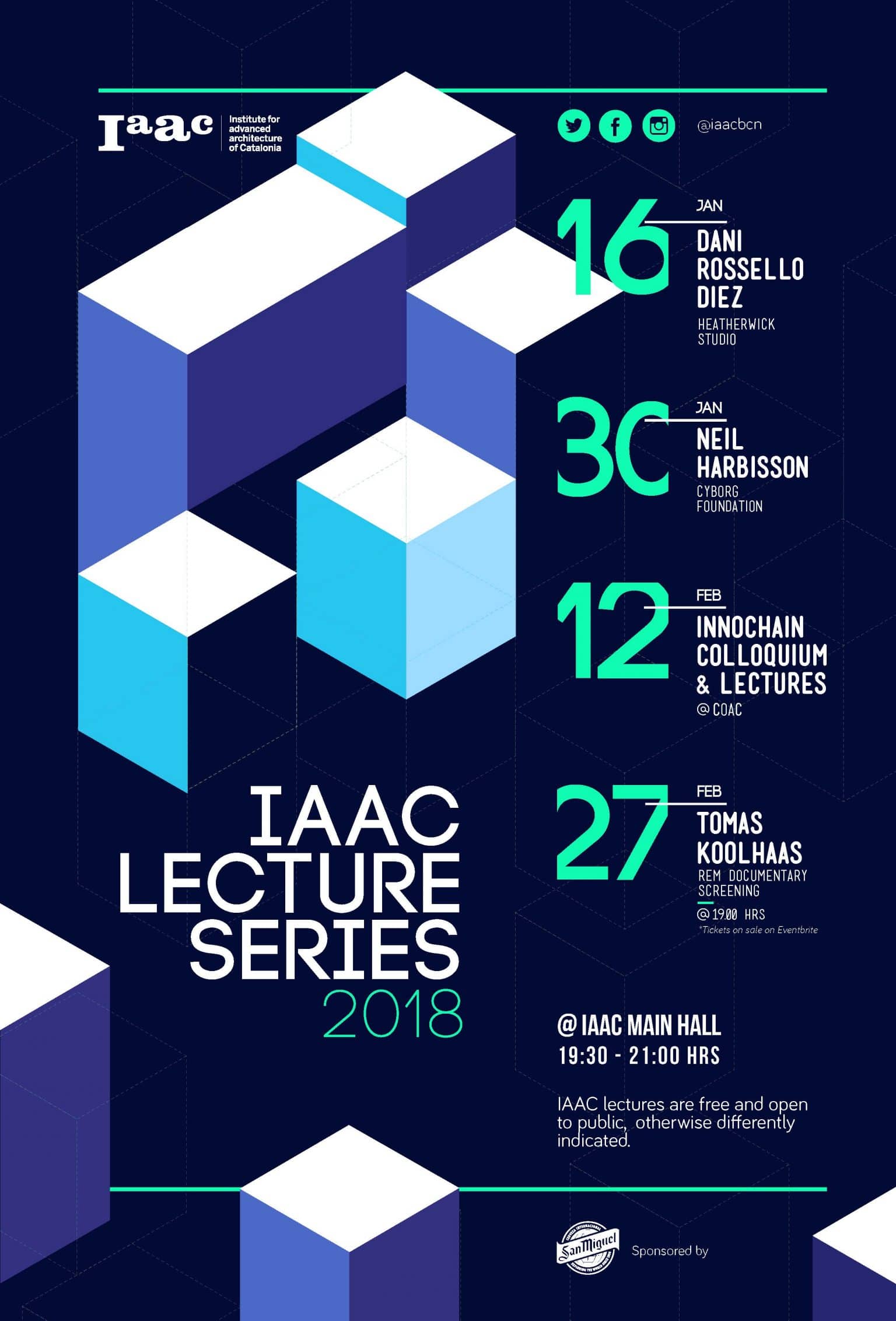 IAAC WINTER LECTURE SERIES 2018 IAAC