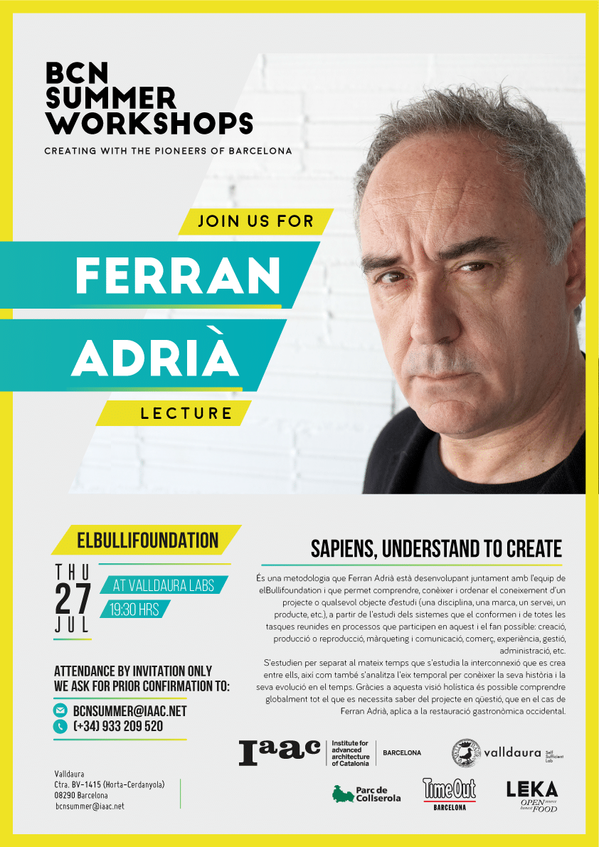 Ferran Adrià Lecture