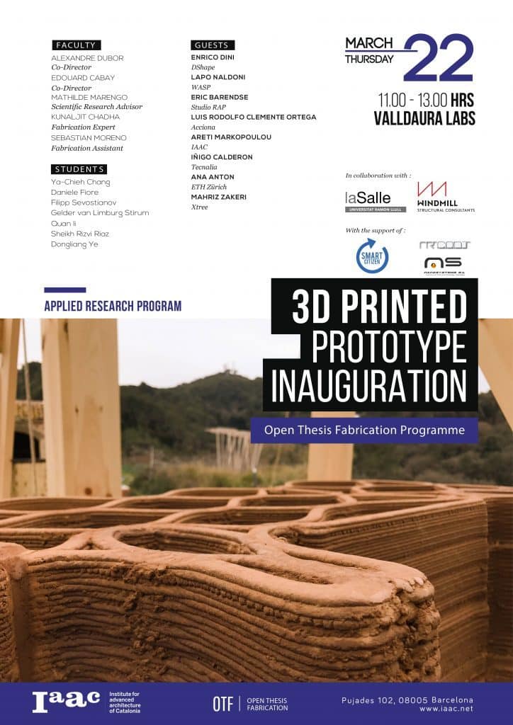 3D Printed Prototype Inauguration