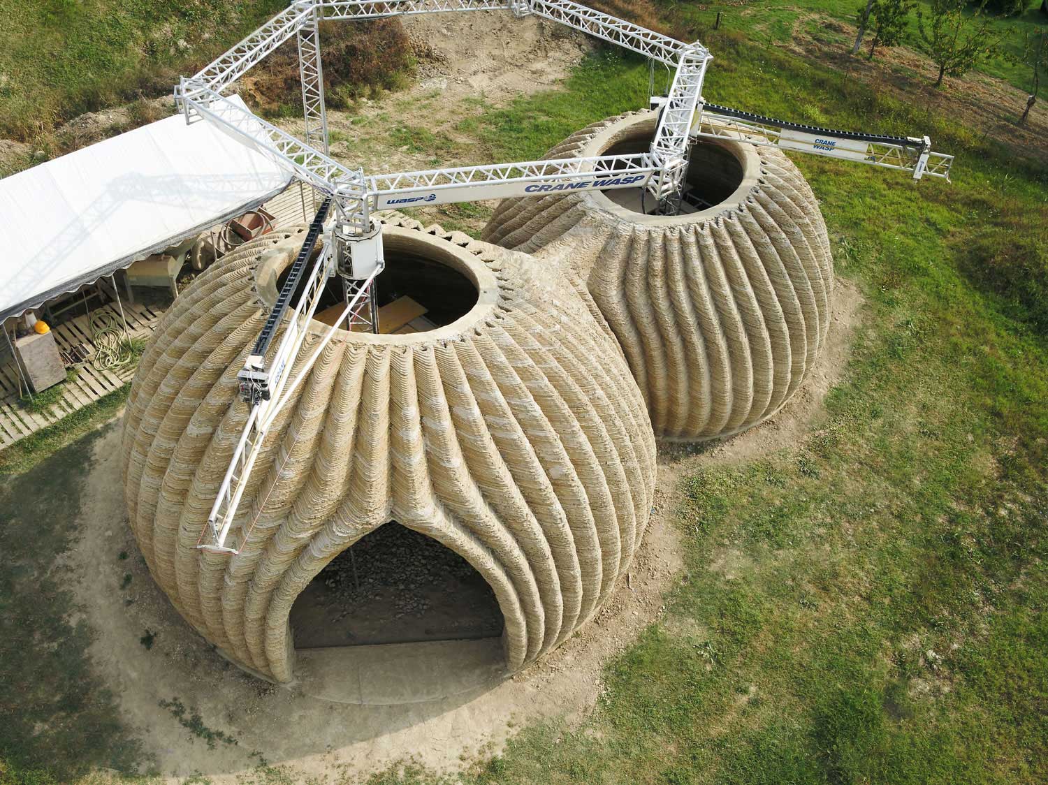 IAAC WASP 3D Printing Eco building