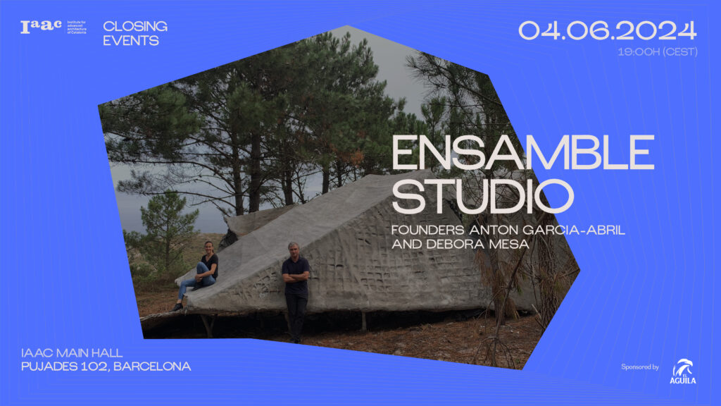 Join IAAC for the Closing Events of the Academic Year 2023-24. On June 4th, at 7 pm CEST we will welcome Ensamble Studio.